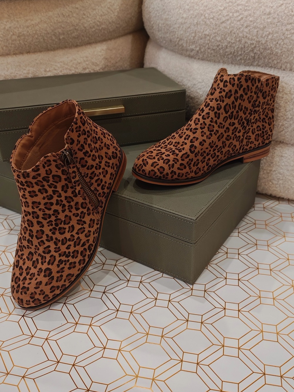 Kids Cat & Jack Leopard Print Boots